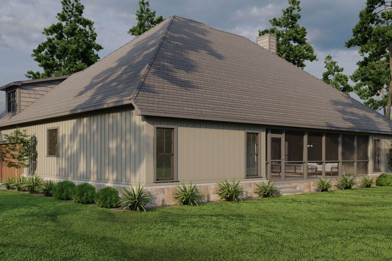 Home Plan - Exterior - Rear Elevation 2 for Ranch House Plan #923-75 - 4 bed, 3 bath