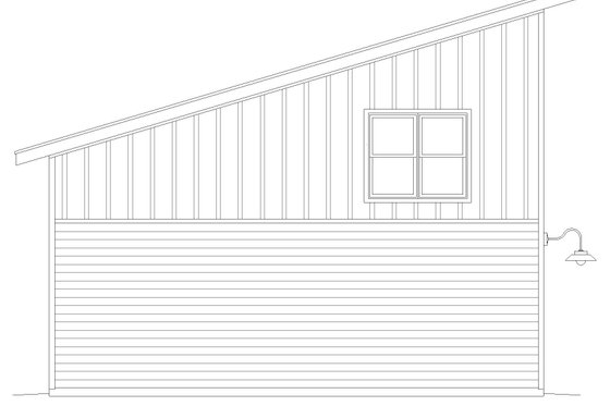 Exterior - Rear Elevation for Contemporary House Plan #932-959, 0 bath