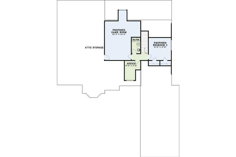 Dream House Plan - Floor Plan - Upper Floor for Southern House Plan #17-447 - 5 bed, 4 bath