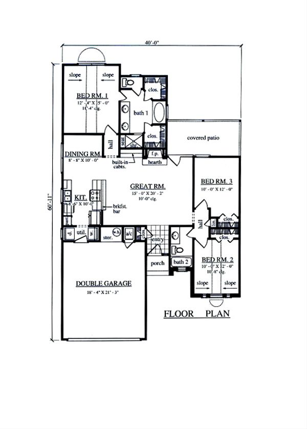 Traditional Floor Plan - Main Floor Plan #42-372