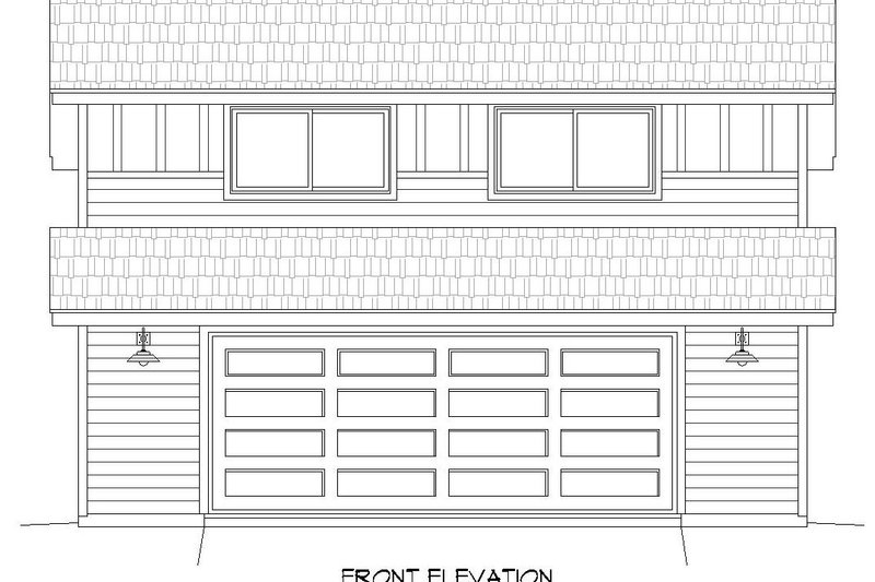 House Blueprint - Exterior - Front Elevation 3 for Country House Plan #932-160, 0 bath