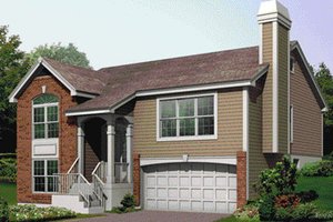European Exterior - Front Elevation Plan #57-181