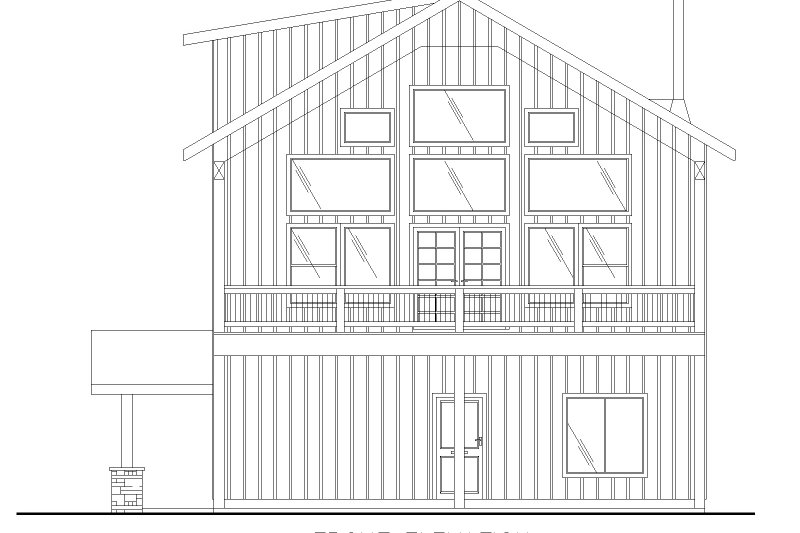 Architectural House Design - Exterior - Front Elevation 3 for Barndominium House Plan #117-1018 - 4 bed, 4.5 bath