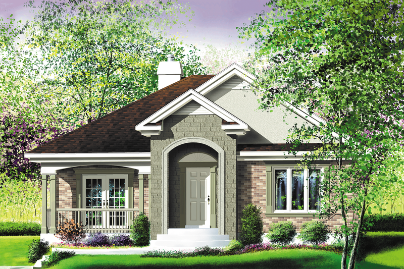 Traditional Style House Plan - 2 Beds 1 Baths 1142 Sq/Ft Plan #25-118