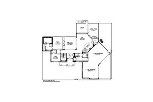 Floor Plan - Main Floor for Traditional House Plan #70-1554 - 7 bed, 4.5 bath