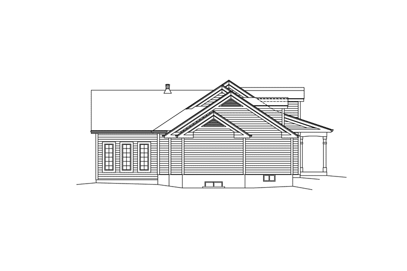 Architectural House Design - Exterior - Other Elevation for Southern House Plan #57-605 - 3 bed, 2.5 bath