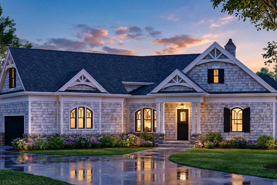 Exterior - Front Elevation 3 for Craftsman House Plan #119-482 - 3 bed, 2.5 bath