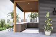 Modern Style House Plan - 0 Beds 1 Baths 345 Sq/Ft Plan #455-469 