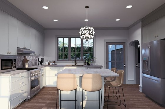 Interior - Kitchen for European House Plan #923-285 - 3 bed, 2.5 bath
