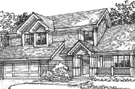 Exterior - Other Elevation for Country House Plan #320-353 - 4 bed, 2.5 bath