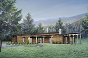 Contemporary Style House Plan - 3 Beds 2 Baths 2268 Sq/Ft Plan #924-1 