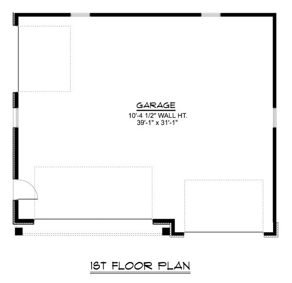 House Blueprint - Craftsman Floor Plan - Main Floor Plan #1064-20