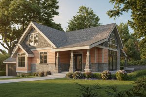 House Plan Design - Farmhouse Exterior - Front Elevation Plan #100-214