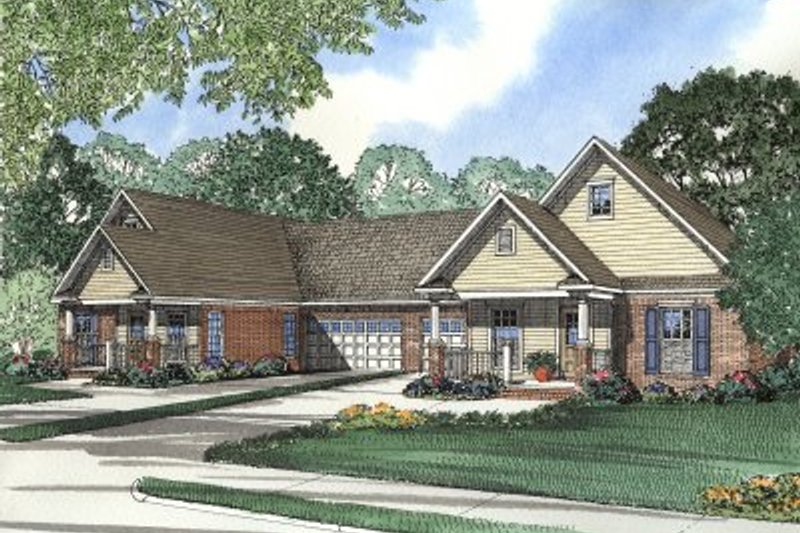 Home Plan - Traditional Exterior - Front Elevation Plan #17-1069