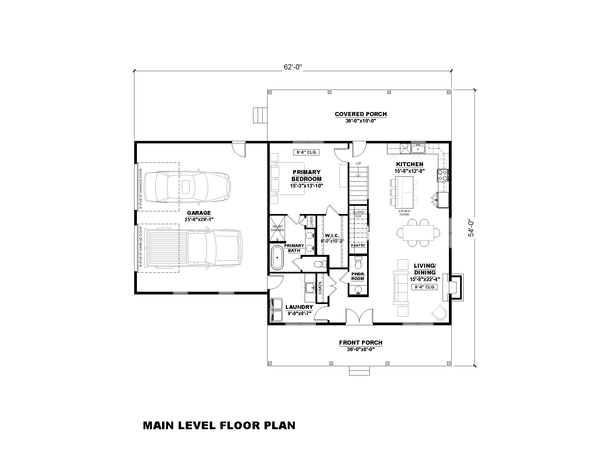 Dream House Plan - Farmhouse Floor Plan - Main Floor Plan #1117-37