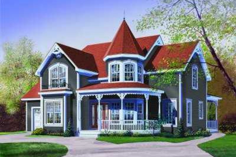 House Plan Design - Victorian Exterior - Front Elevation Plan #23-370