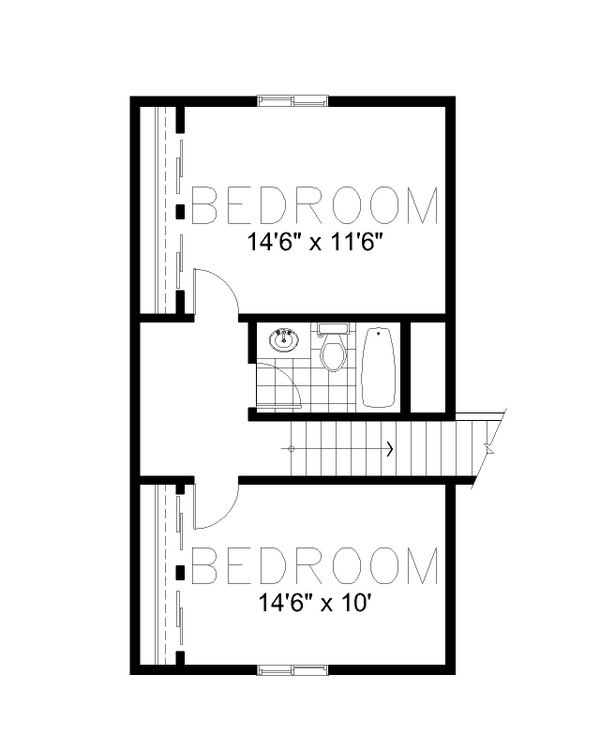 Home Plan - Ranch Floor Plan - Upper Floor Plan #112-262