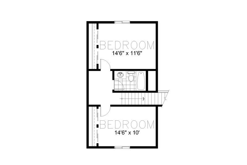 Dream House Plan - Floor Plan - Upper Floor for Ranch House Plan #112-262 - 4 bed, 2 bath