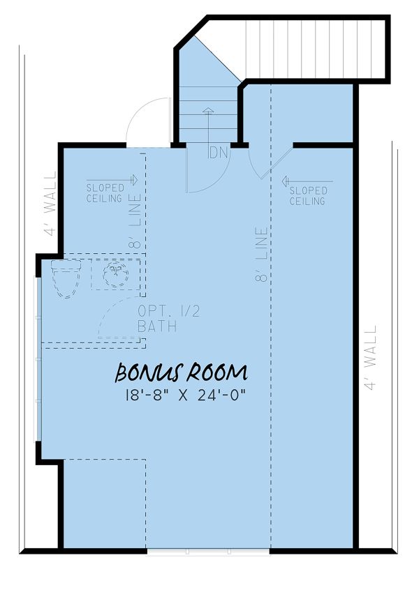 Farmhouse Floor Plan - Upper Floor Plan #923-153