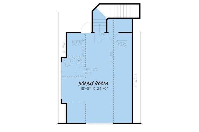 Dream House Plan - Floor Plan - Upper Floor for Farmhouse House Plan #923-153 - 3 bed, 2 bath