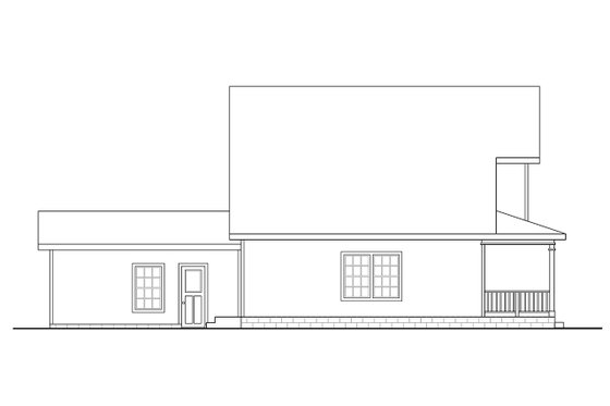 Exterior - Other Elevation for Cottage House Plan #124-380 - 3 bed, 2.5 bath