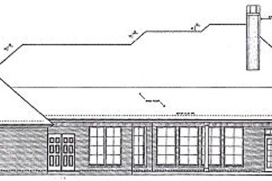 Exterior - Rear Elevation for Colonial House Plan #310-542 - 4 bed, 3.5 bath