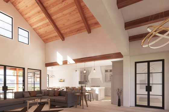 Interior - Family Room for Country House Plan #1096-43 - 4 bed, 4.5 bath