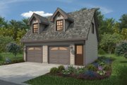 Farmhouse Style House Plan - 1 Beds 1 Baths 588 Sq/Ft Plan #47-1081 