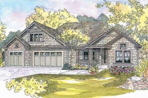 Craftsman Exterior - Front Elevation Plan #124-563