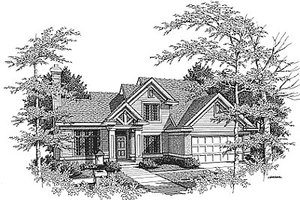 Traditional Exterior - Front Elevation Plan #70-290