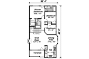 Cottage Style House Plan - 3 Beds 2 Baths 1112 Sq/Ft Plan #18-1038 