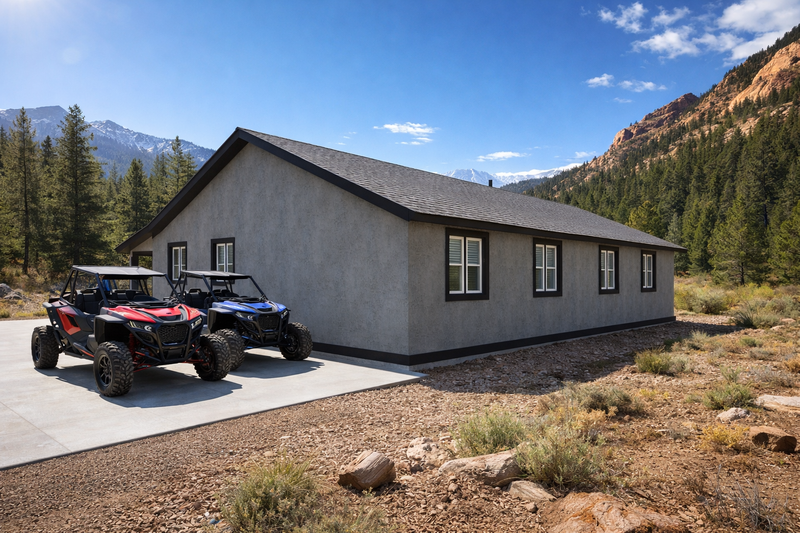 Architectural House Design - Exterior - Rear Elevation 1 for Cabin House Plan #1060-450 - 2 bed, 2 bath
