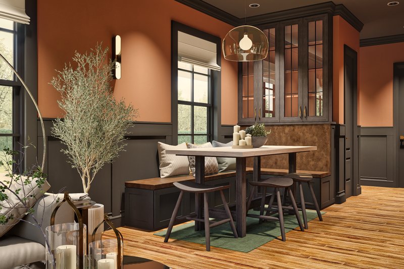 House Blueprint - Interior - Dining Room for Bungalow House Plan #54-601 - 6 bed, 6 bath
