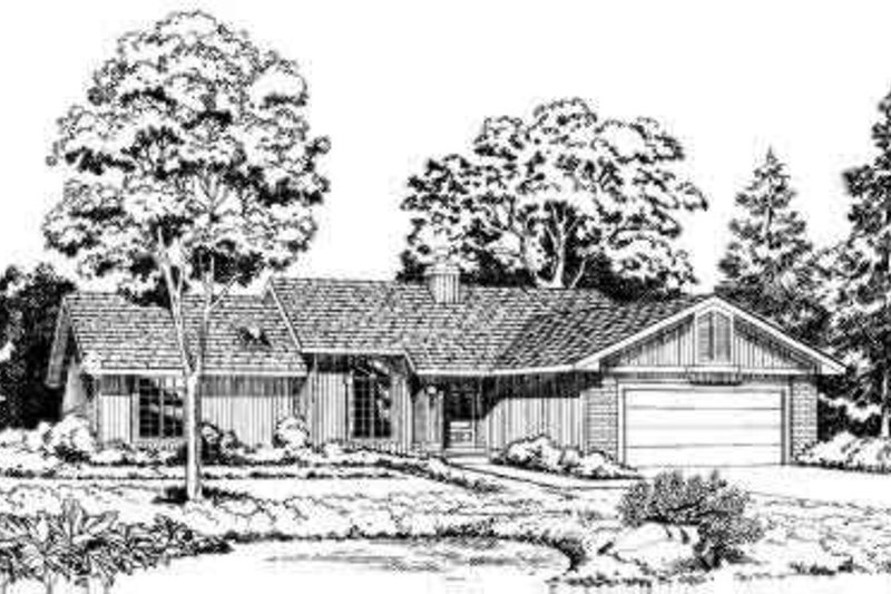 Exterior - Front Elevation 2 for Traditional House Plan #312-285 - 3 bed, 2 bath