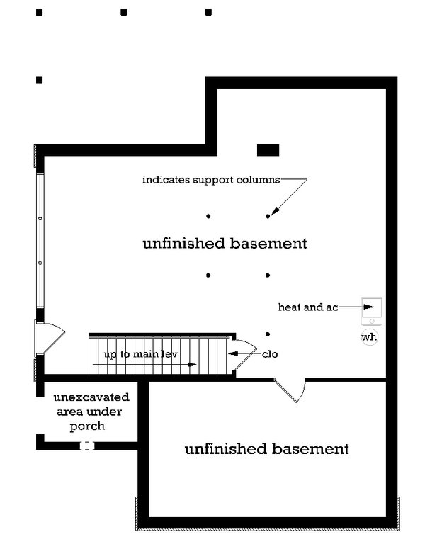 Architectural House Design - Log Floor Plan - Lower Floor Plan #45-602