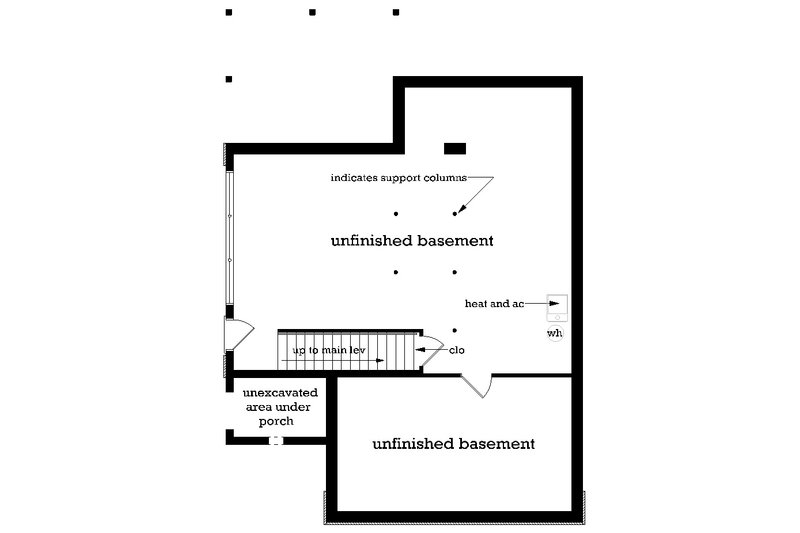 Architectural House Design - Floor Plan - Lower Floor for Log House Plan #45-602 - 3 bed, 2.5 bath