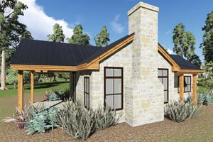 Cottage Exterior - Front Elevation Plan #935-9