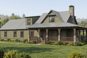 Cottage Style House Plan - 3 Beds 2.5 Baths 2147 Sq/Ft Plan #923-454 Exterior 