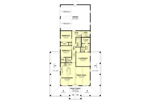 Floor Plan - Main Floor for Barndominium House Plan #430-370 - 3 bed, 2 bath