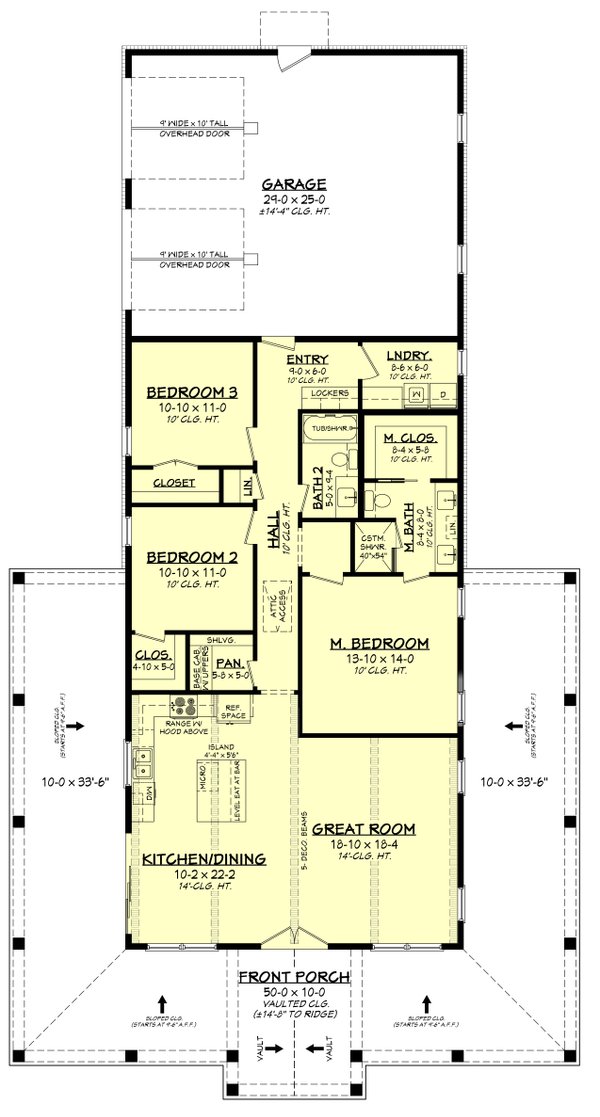 Barndominium Floor Plan - Main Floor Plan #430-370