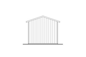 Exterior - Rear Elevation for Traditional House Plan #124-1417, 0 bath