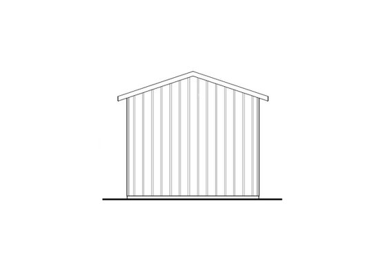 Exterior - Rear Elevation for Traditional House Plan #124-1417, 0 bath