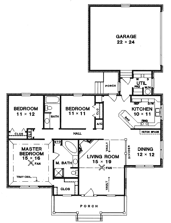 Dream House Plan - European Floor Plan - Main Floor Plan #14-124