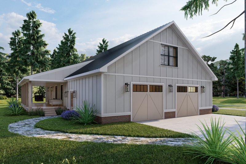 Architectural House Design - Exterior - Other Elevation for Barndominium House Plan #1117-12 - 2 bed, 2.5 bath