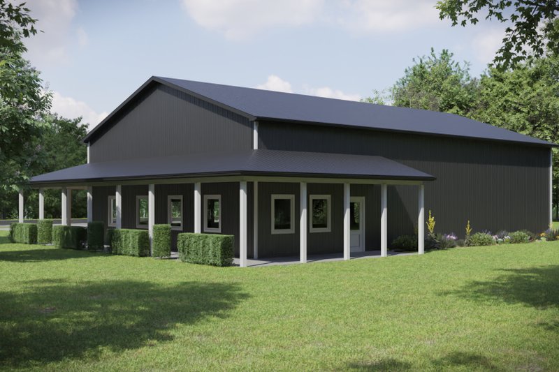 Dream House Plan - Exterior - Rear Elevation for Country House Plan #1089-43, 0 bath
