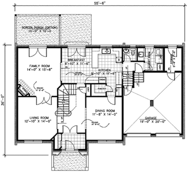 European Floor Plan - Main Floor Plan #138-285