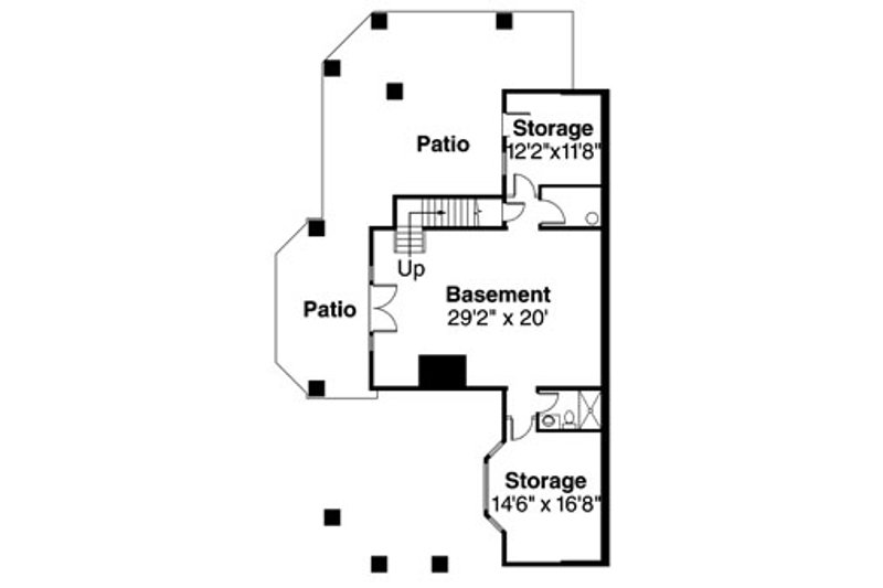 Home Plan - Floor Plan - Lower Floor 1 for European House Plan #124-586 - 3 bed, 3.5 bath