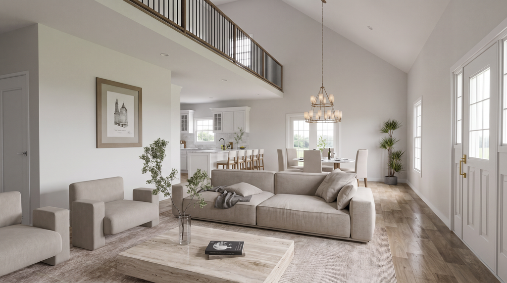 Interior - Family Room 1 for Farmhouse House Plan #923-511 - 2 bed, 2 bath