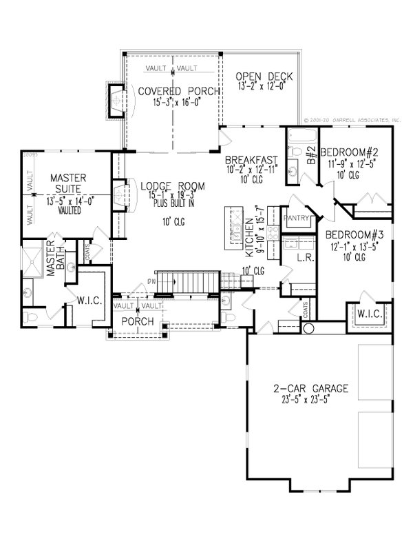 Farmhouse Floor Plan - Main Floor Plan #54-547