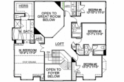 European Style House Plan - 4 Beds 3.5 Baths 2682 Sq/Ft Plan #119-287 